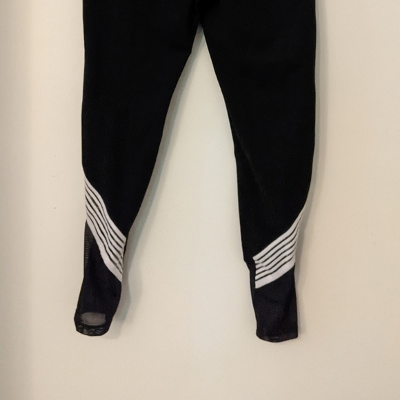 Avia Black with White Stripe Small Leggings - Picture 2 of 4